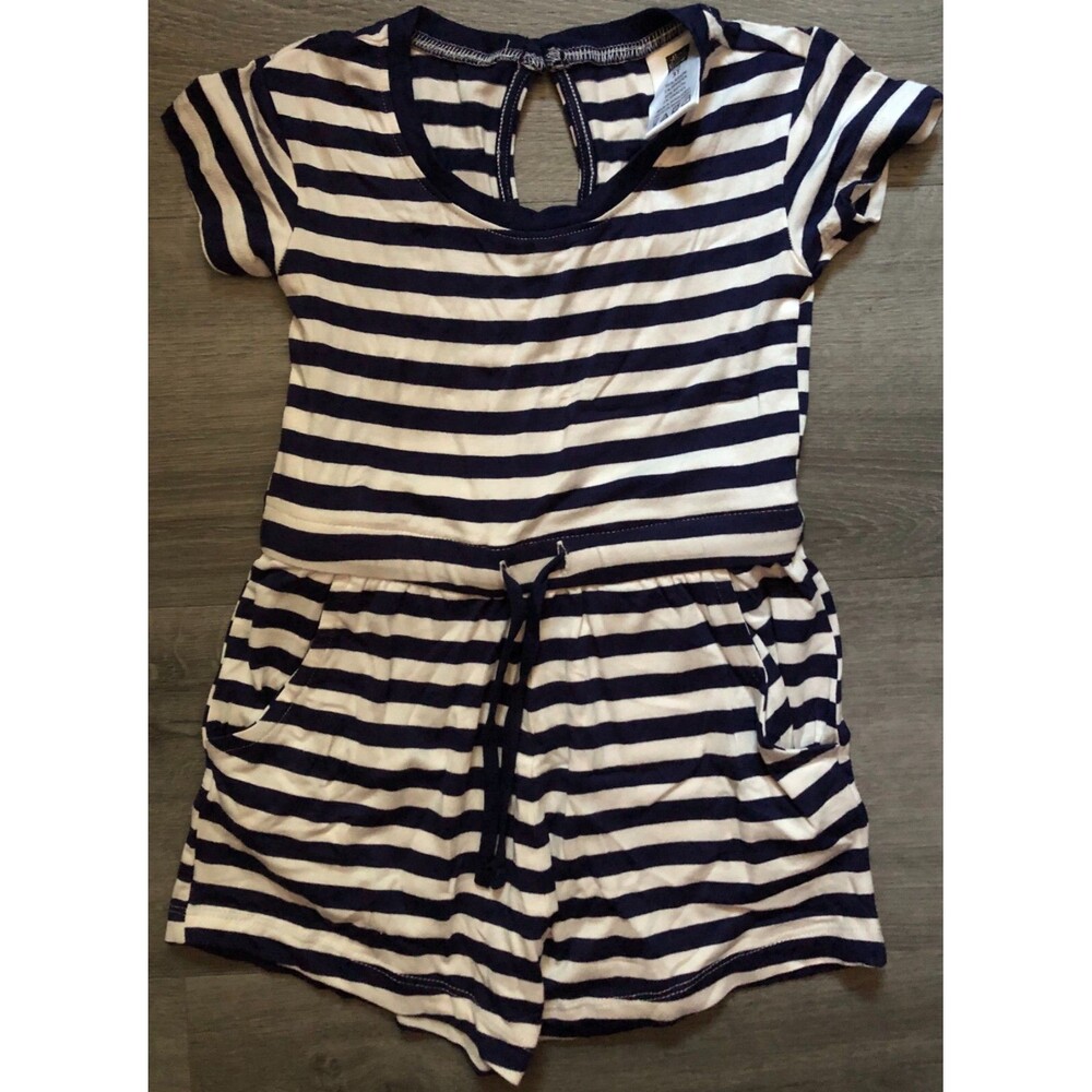 Girls Blue and White Romper Size 3T New without Tag B2